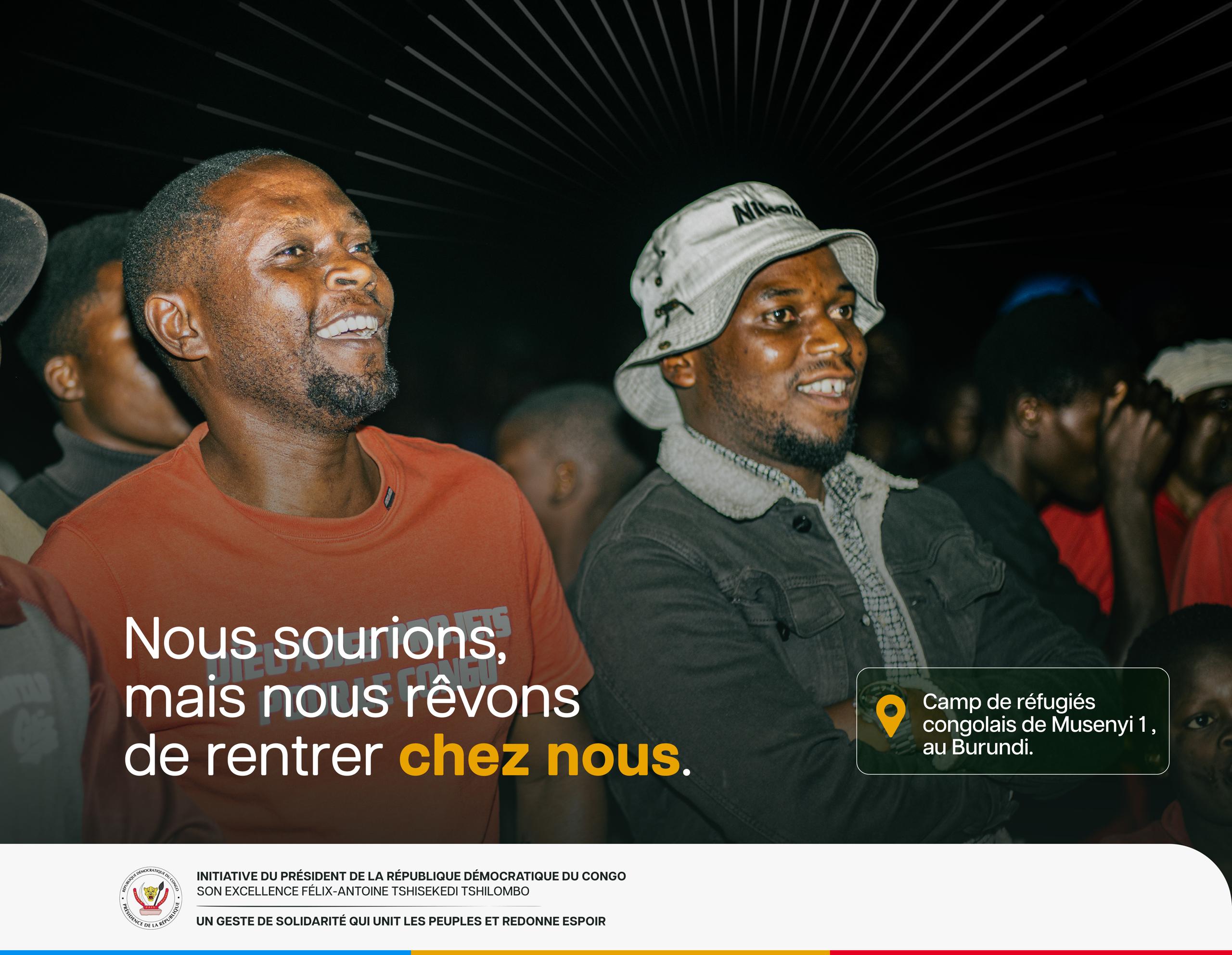 #RDC-#Burundi: « Notre sourire est un appel au monde, rendez-nous la paix », réfugiés congolais au Burundi.